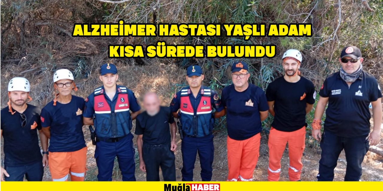 Alzheimer hastası yaşlı adam kısa sürede bulundu