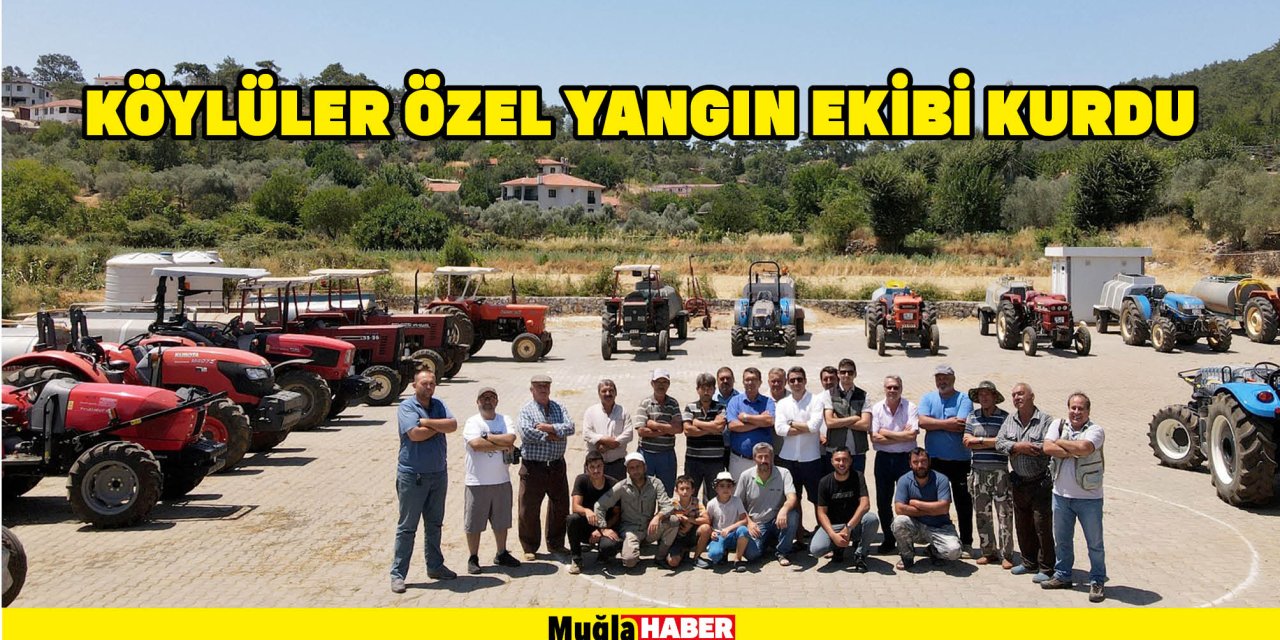 KÖYLÜLER ÖZEL YANGIN EKİBİ KURDU