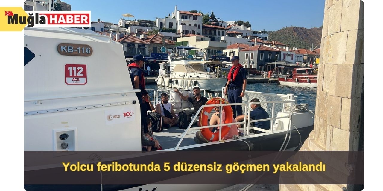 Yolcu feribotunda 5 düzensiz göçmen yakalandı