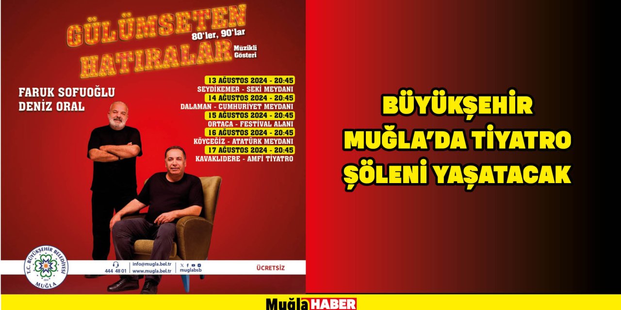 BÜYÜKŞEHİR MUĞLA’DA TİYATRO ŞÖLENİ YAŞATACAK