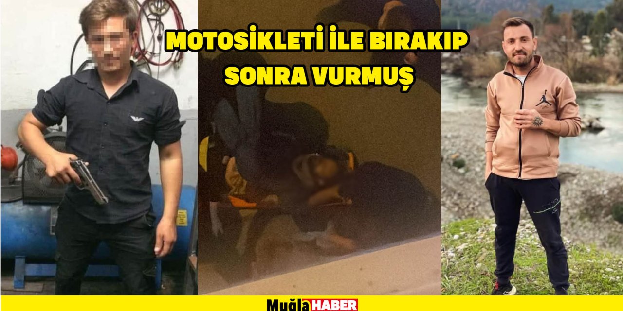 MOTOSİKLETİ İLE BIRAKIP SONRA VURMUŞ