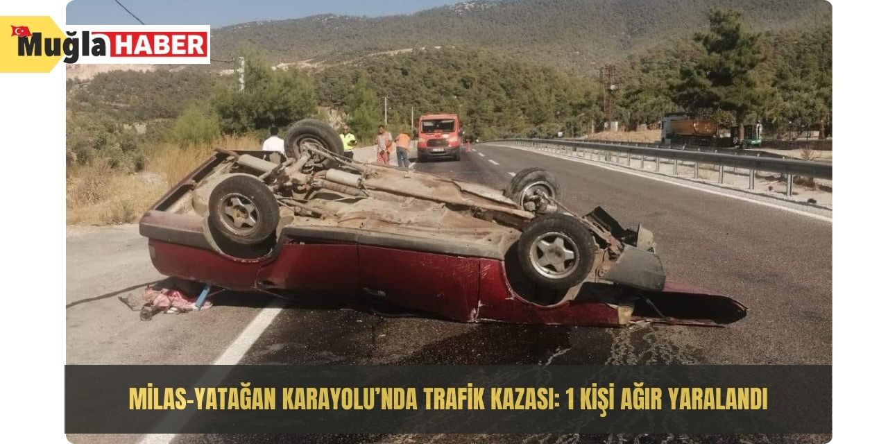 Milas-Yatağan Karayolu’nda trafik kazası: 1 kişi ağır yaralandı