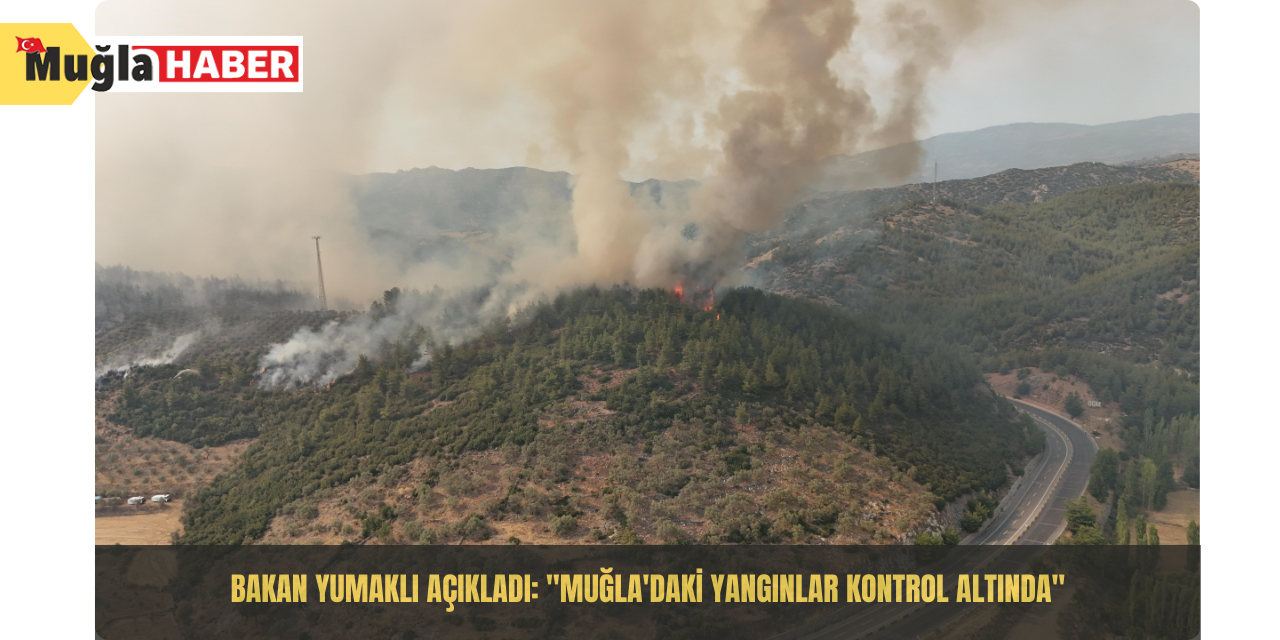 Bakan Yumaklı açıkladı: "Muğla'daki yangınlar kontrol altında"