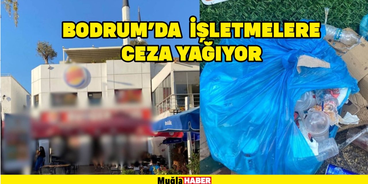 BODRUM’DA  İŞLETMELERE CEZA YAĞIYOR