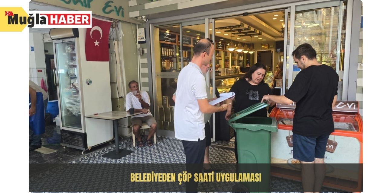 Belediyeden çöp saati uygulaması