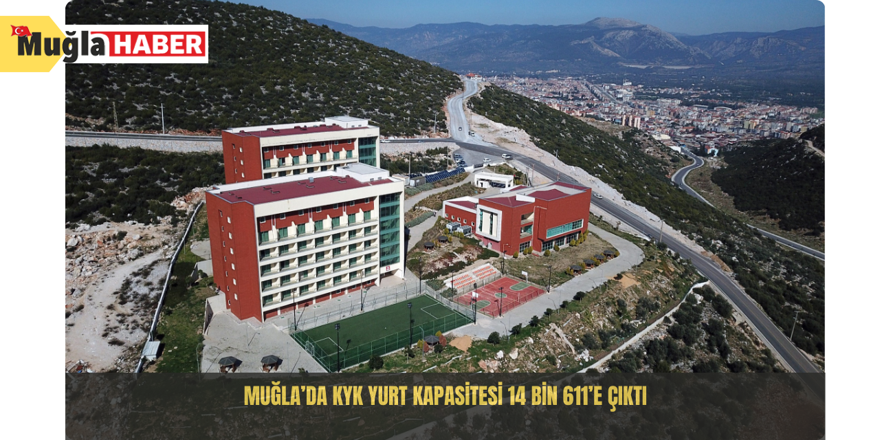 Muğla’da KYK yurt kapasitesi 14 bin 611’e çıktı