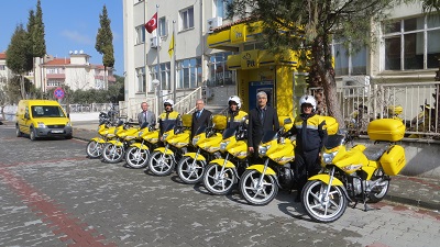 Postacılara motosiklet desteği