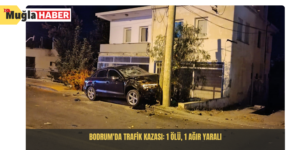 Bodrum'da trafik kazası: 1 ölü, 1 ağır yaralı