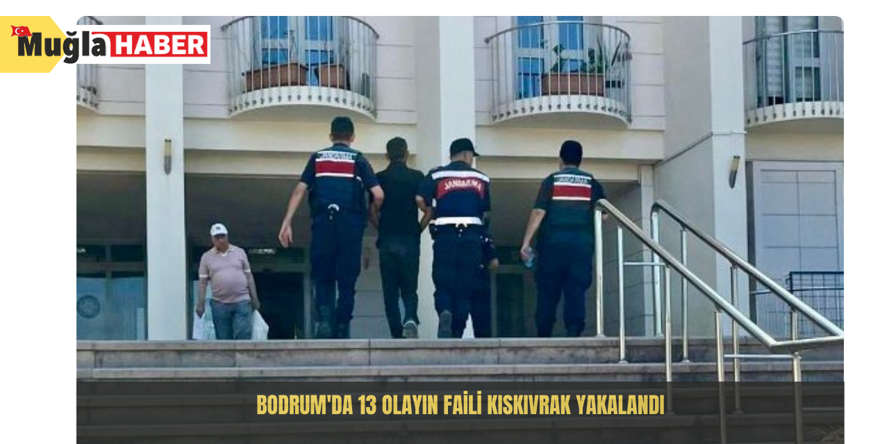 Bodrum'da 13 olayın faili kıskıvrak yakalandı