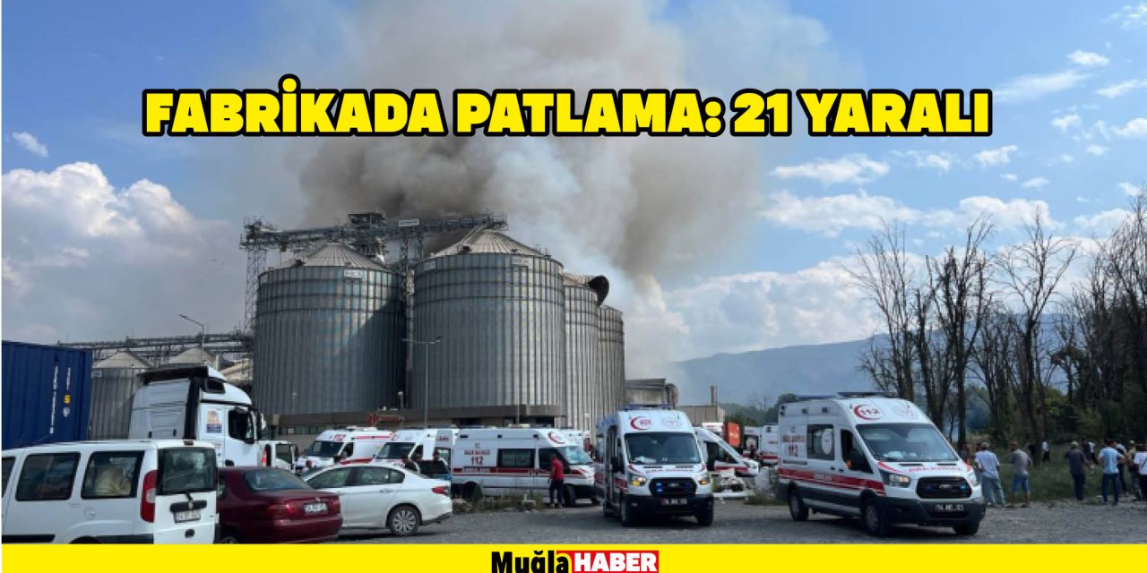 FABRİKADA PATLAMA: 21 YARALI