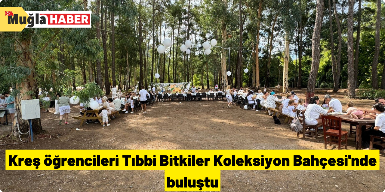 Kreş öğrencileri Tıbbi Bitkiler Koleksiyon Bahçesi'nde buluştu