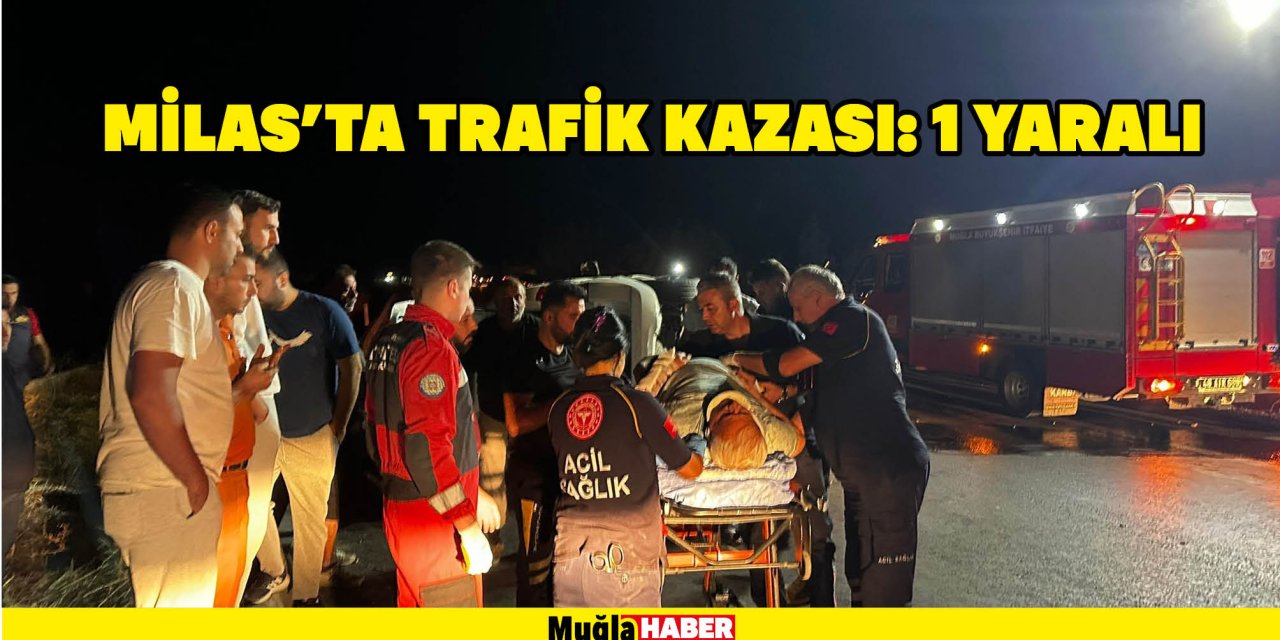 MİLAS'TA TRAFİK KAZASI: 1 YARALI