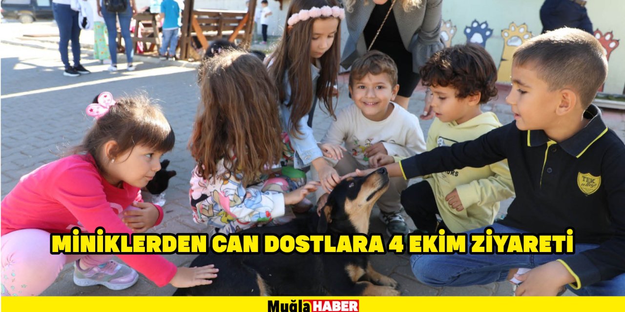 MİNİKLERDEN CAN DOSTLARA 4 EKİM ZİYARETİ