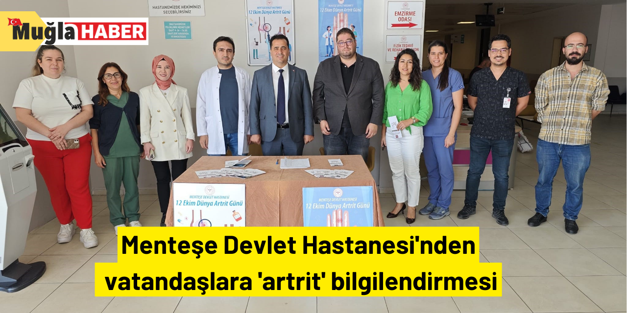 Menteşe Devlet Hastanesi'nden vatandaşlara 'artrit' bilgilendirmesi