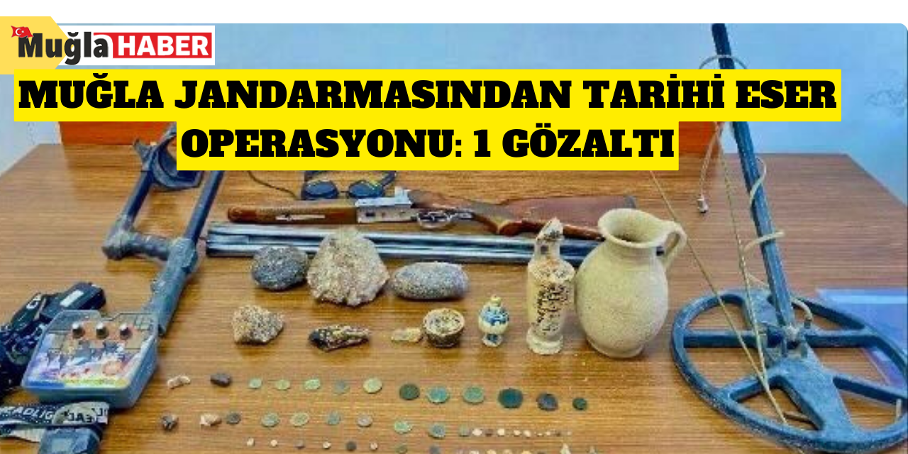 Muğla jandarmasından tarihi eser operasyonu: 1 gözaltı