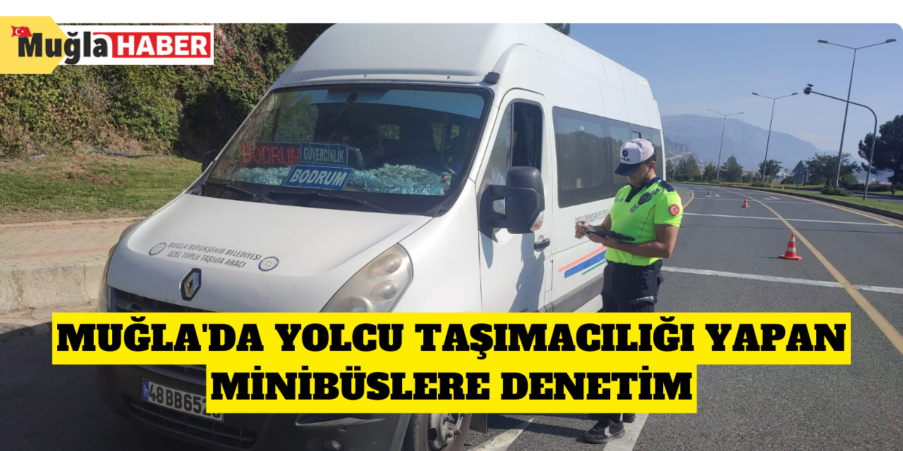 Muğla'da yolcu taşımacılığı yapan minibüslere denetim