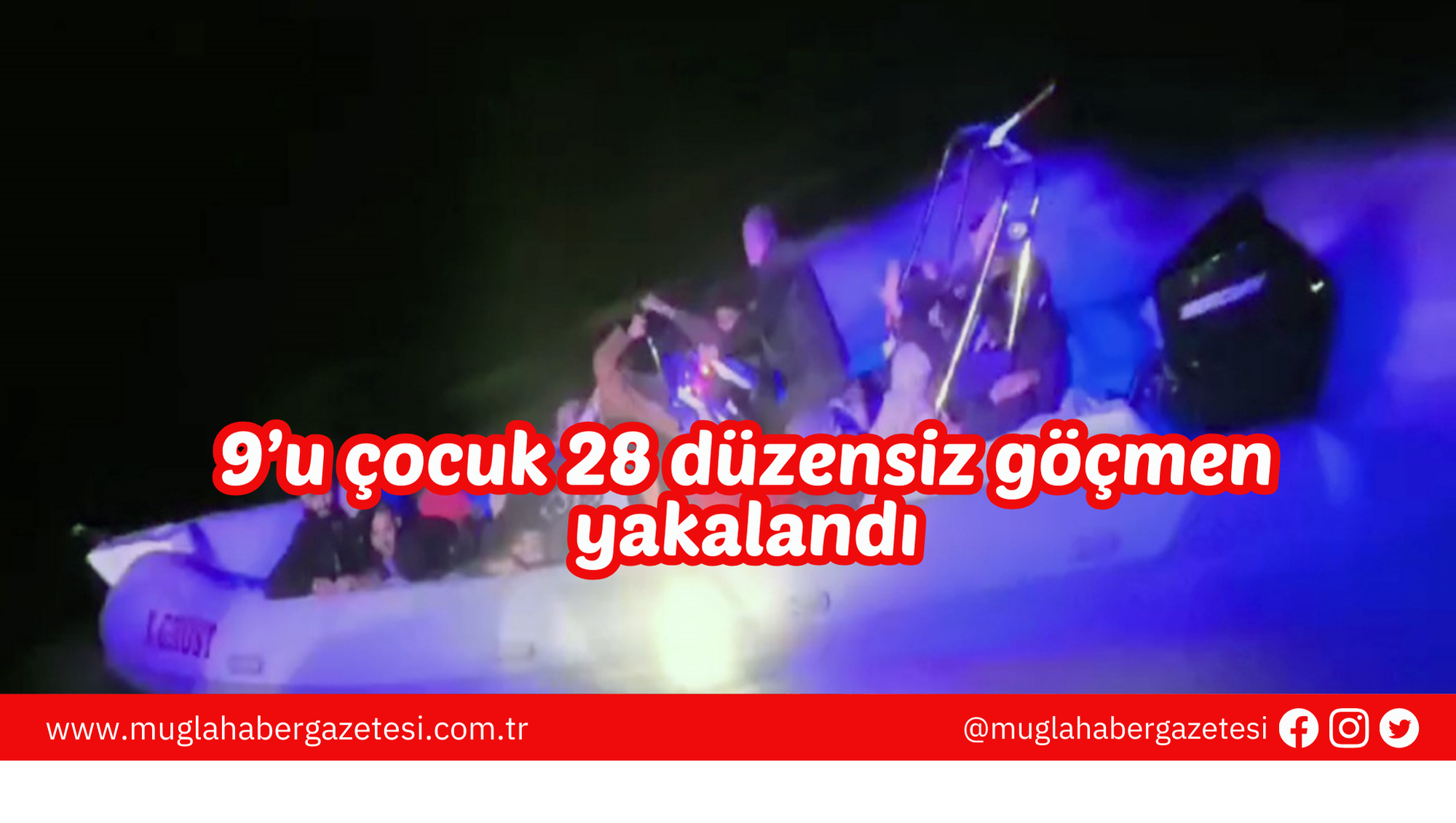 9’u çocuk 28 düzensiz göçmen yakalandı