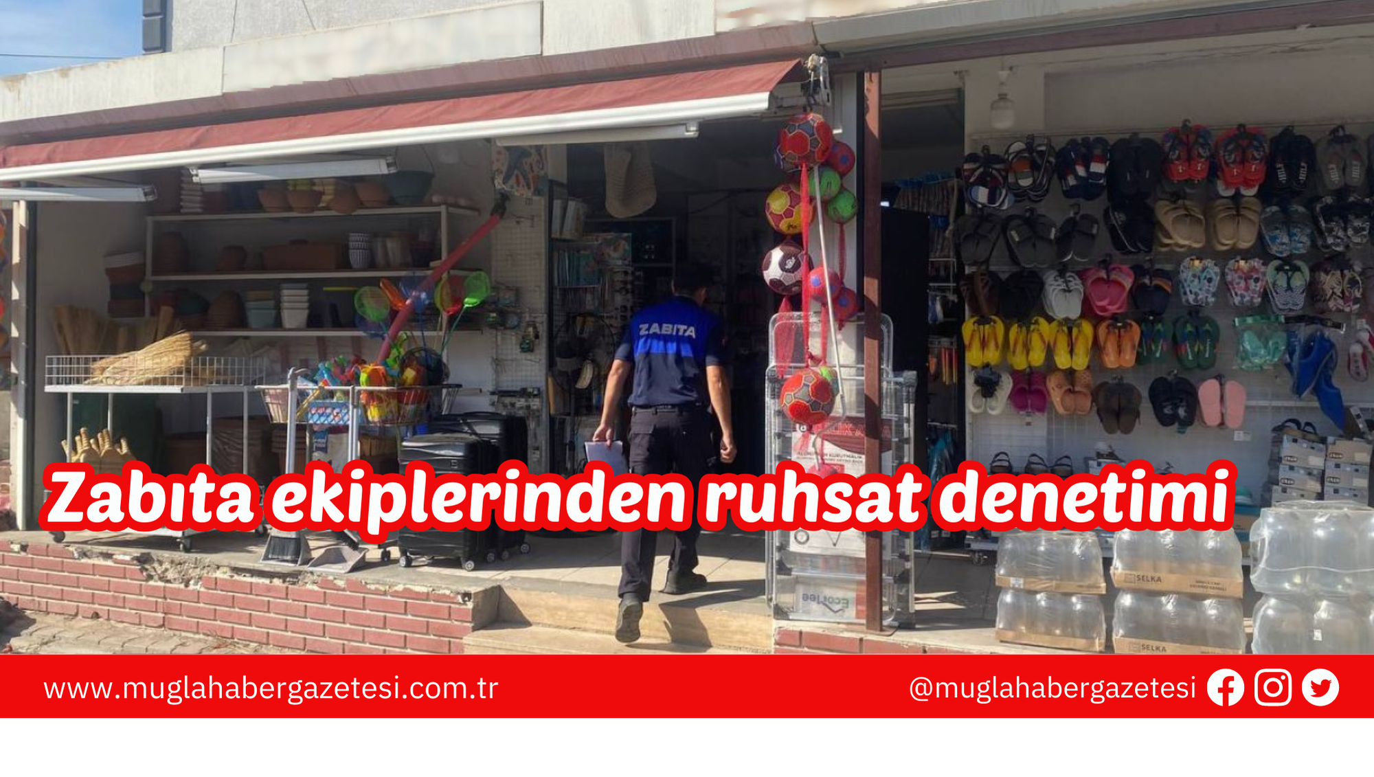 Zabıta ekiplerinden ruhsat denetimi