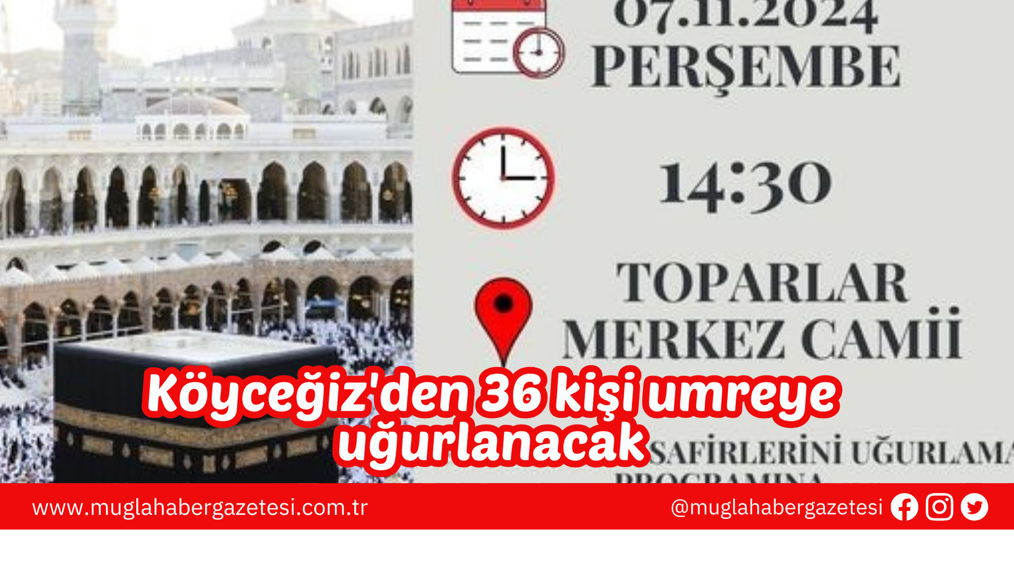 Köyceğiz'den 36 kişi umreye uğurlanacak