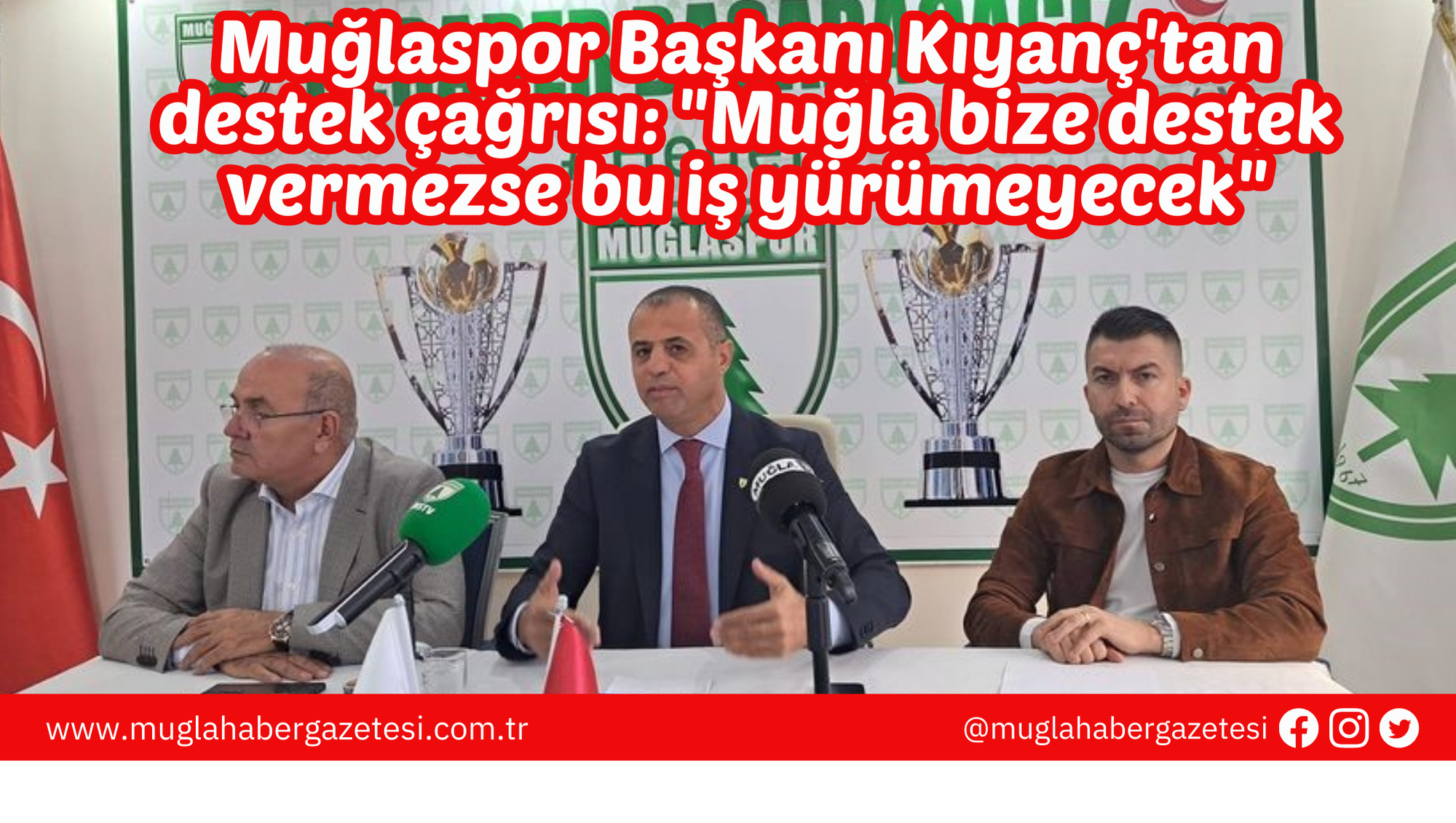 Muğlaspor Başkanı Kıyanç'tan destek çağrısı: "Muğla bize destek vermezse bu iş yürümeyecek"