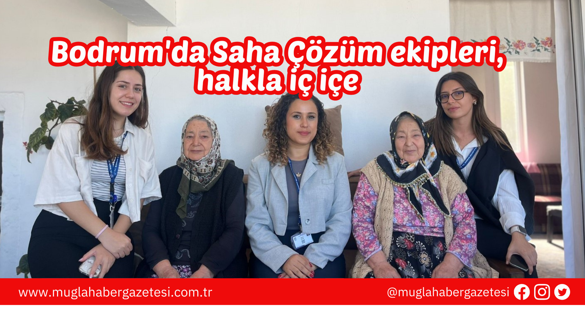 Bodrum'da Saha Çözüm ekipleri, halkla iç içe