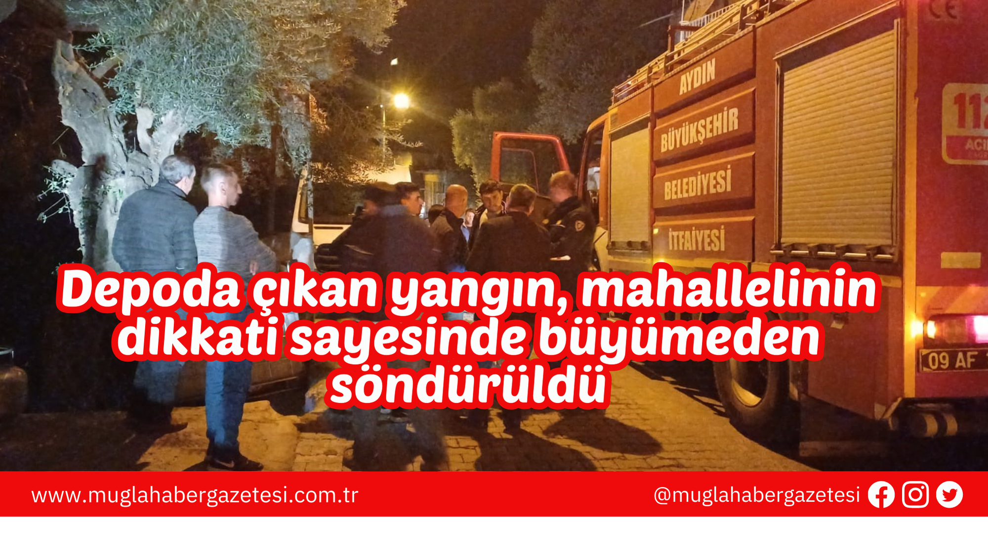 Depoda çıkan yangın, mahallelinin dikkati sayesinde büyümeden söndürüldü