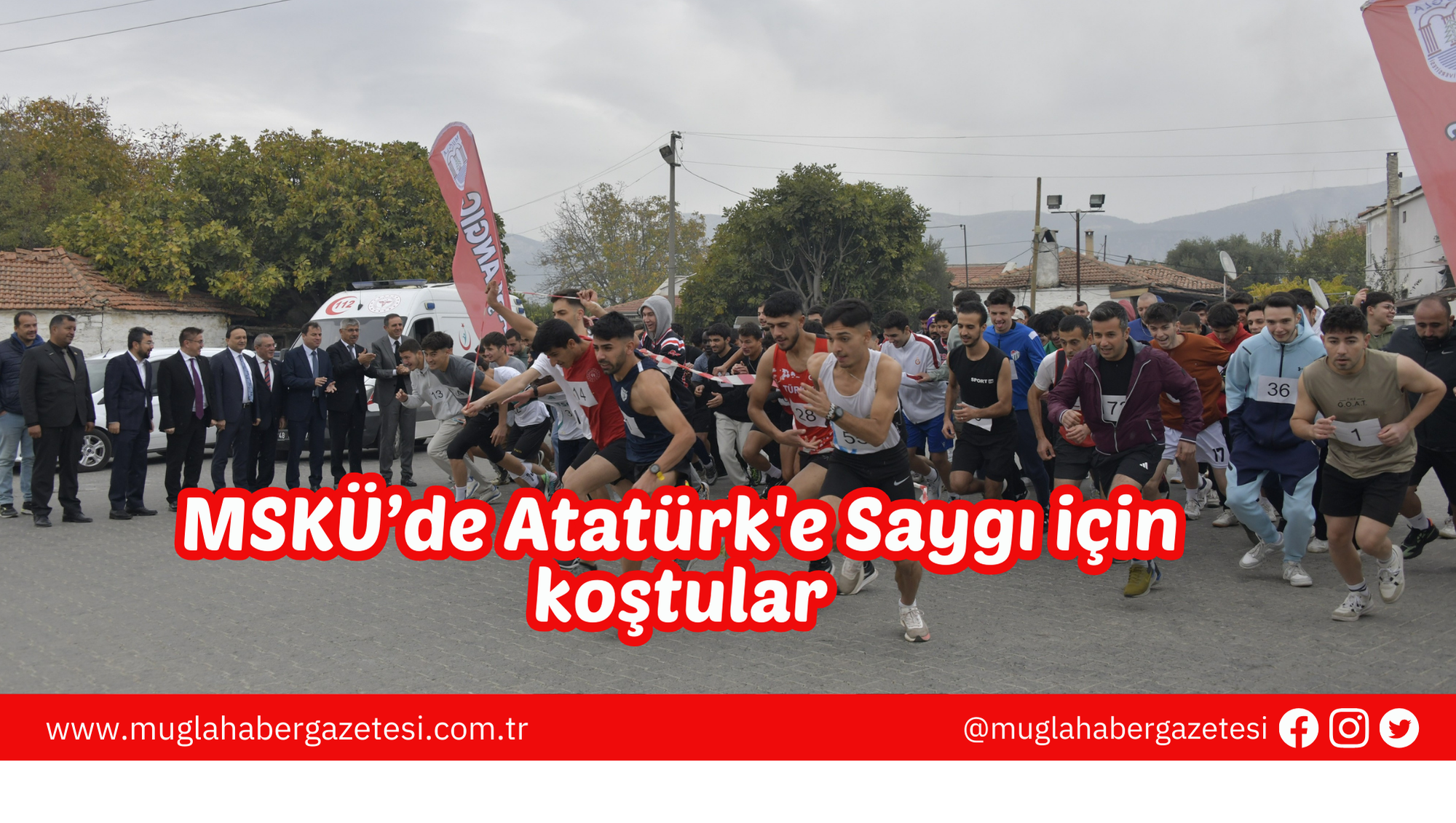 MSKÜ’de Atatürk'e Saygı için koştular