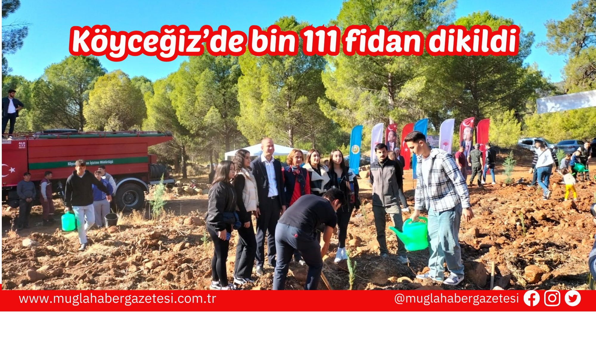 Köyceğiz’de bin 111 fidan dikildi