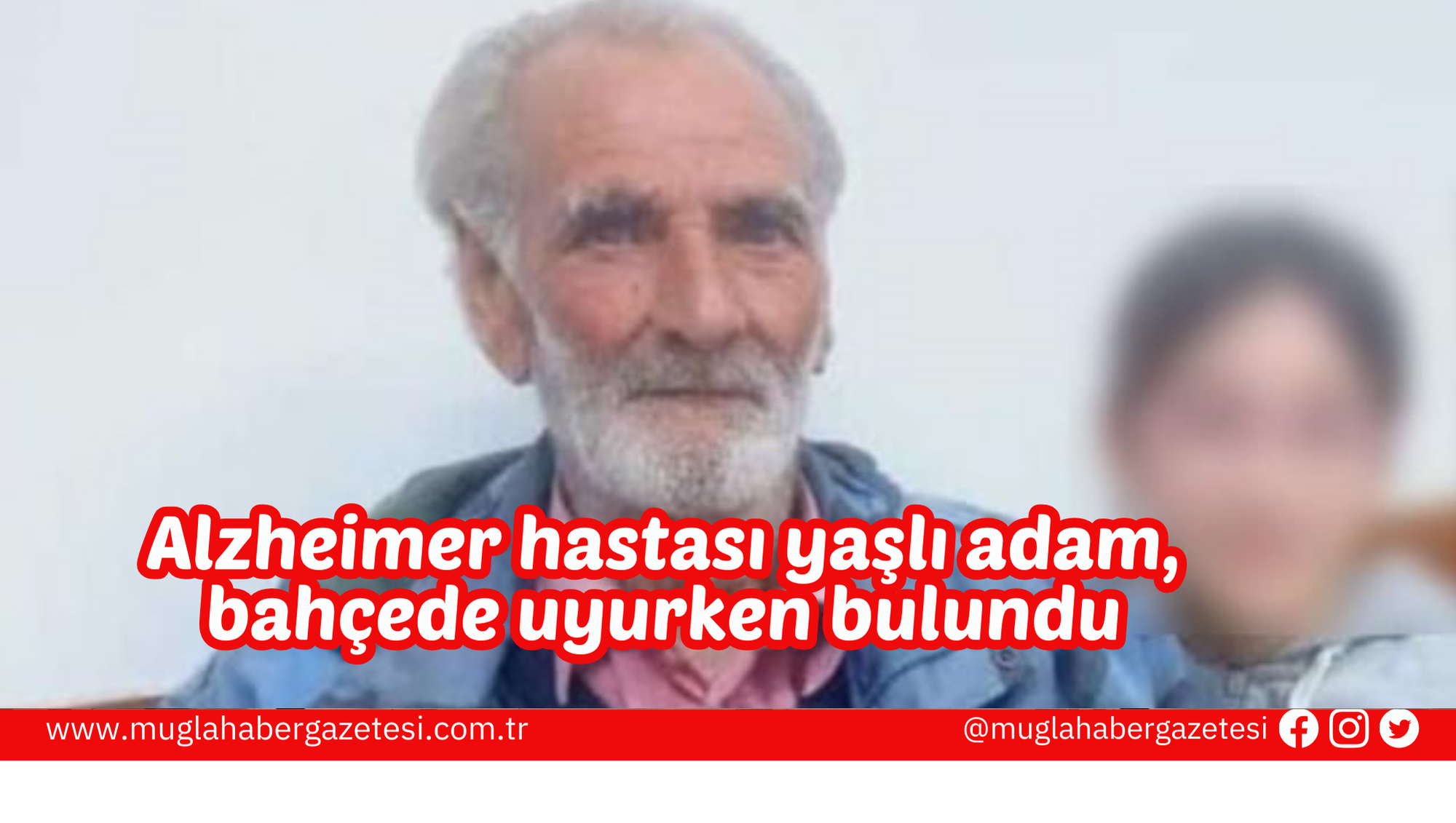 Alzheimer hastası yaşlı adam, bahçede uyurken bulundu