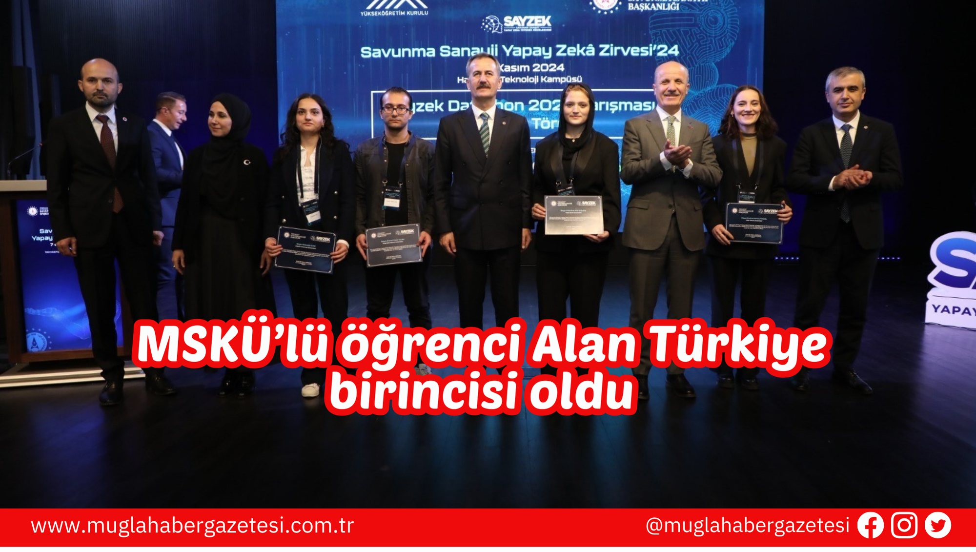 MSKÜ’lü öğrenci Alan Türkiye birincisi oldu