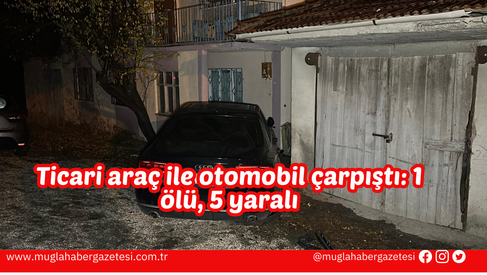 Ticari araç ile otomobil çarpıştı: 1 ölü, 5 yaralı