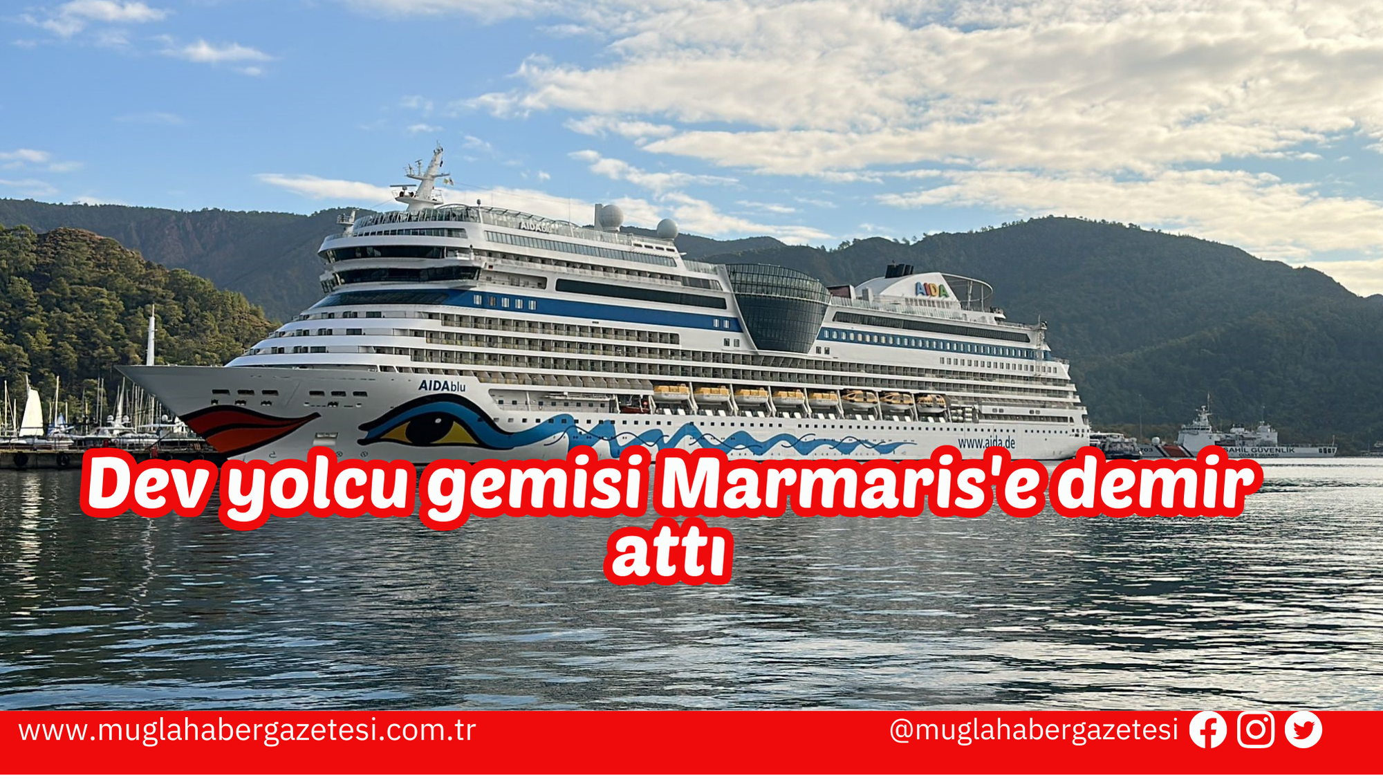 Dev yolcu gemisi Marmaris'e demir attı