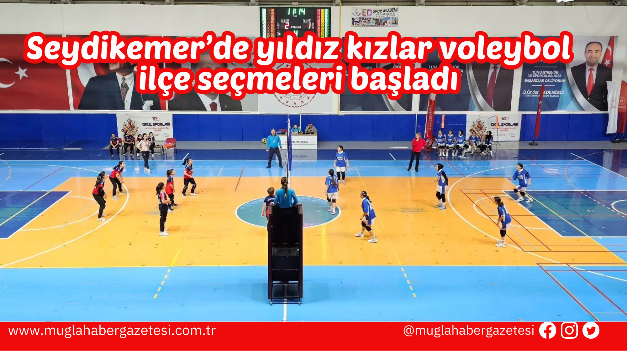 Seydikemer’de yıldız kızlar voleybol ilçe seçmeleri başladı