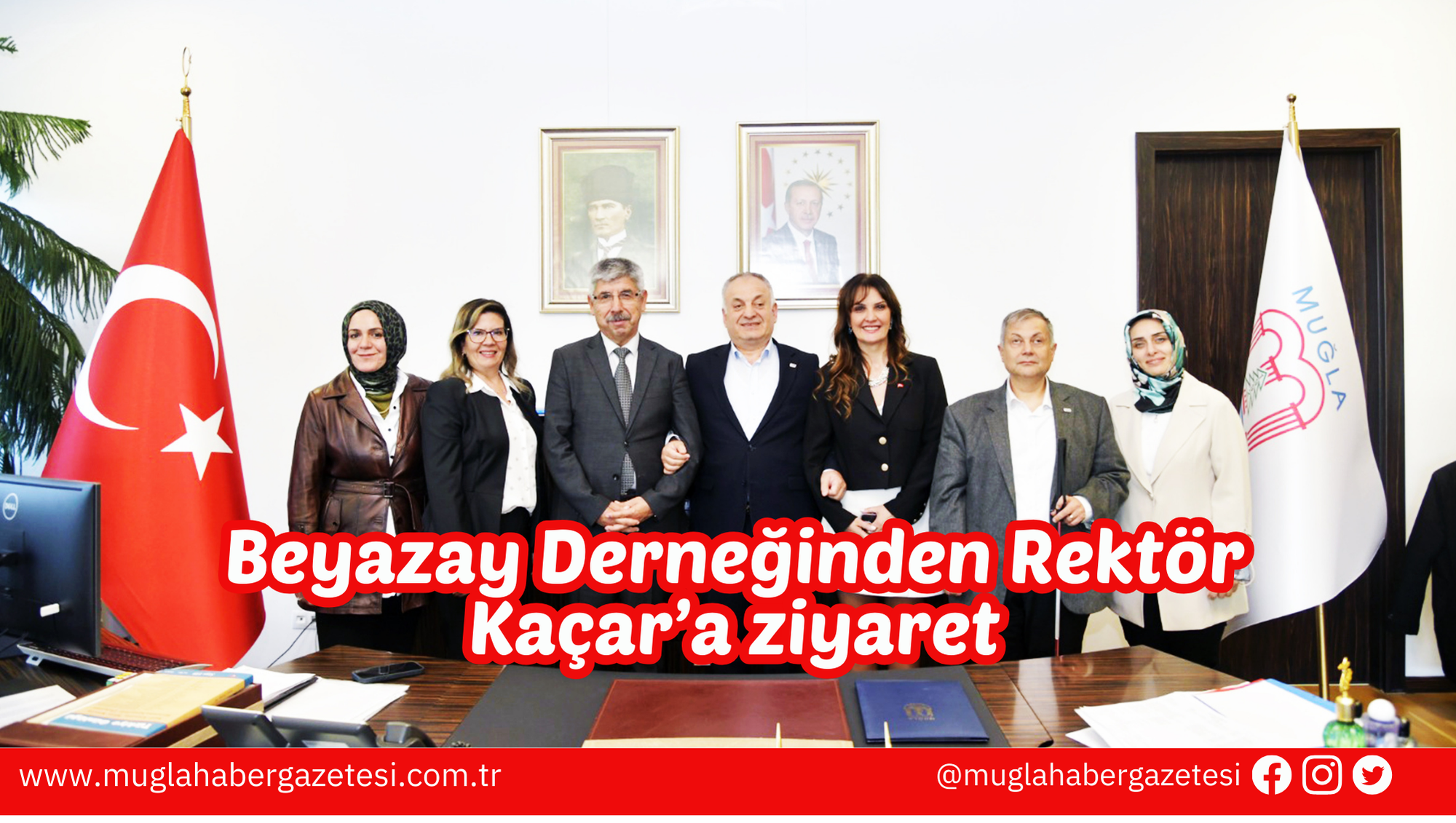 Beyazay Derneğinden Rektör Kaçar’a ziyaret