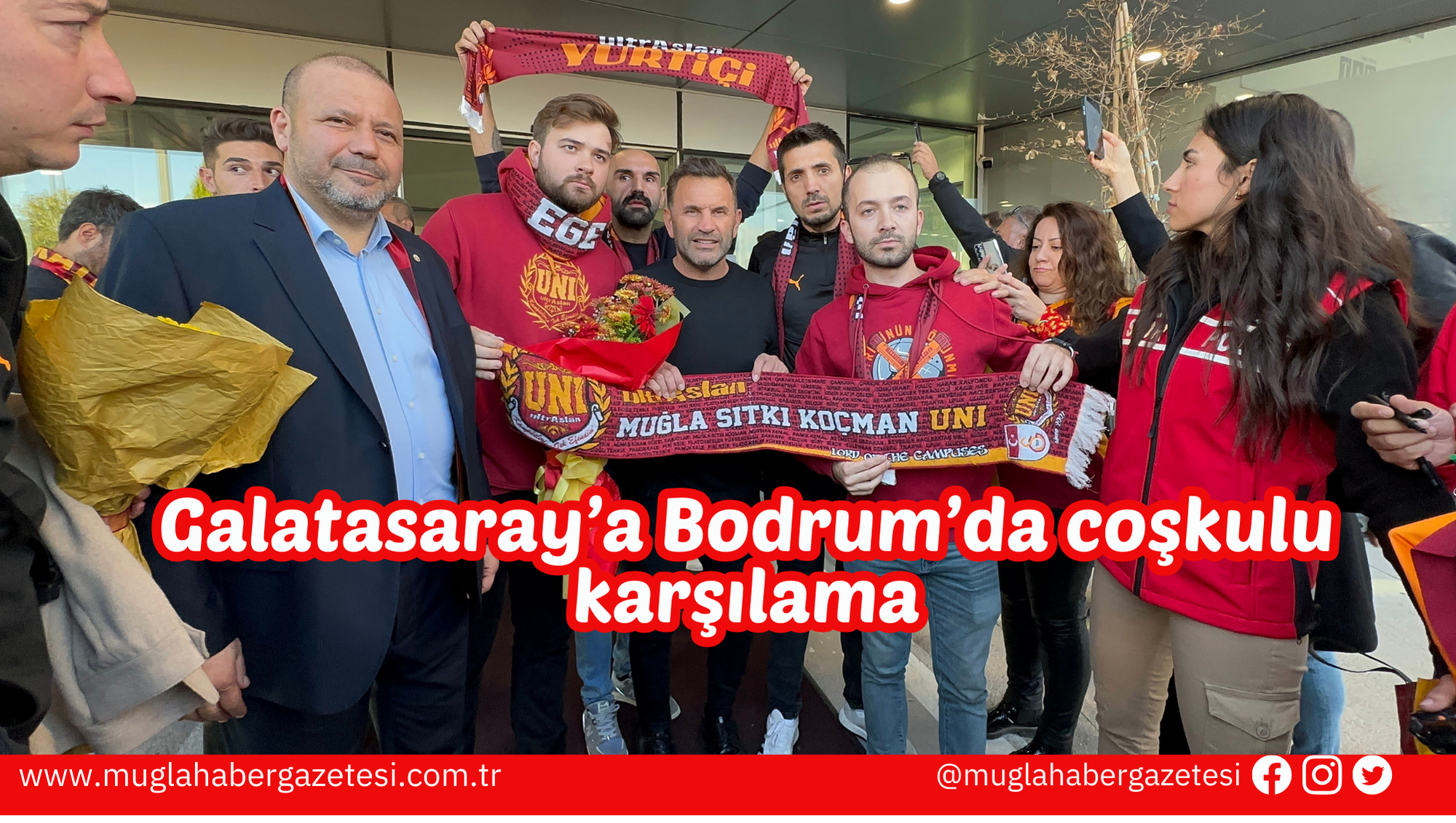 Galatasaray’a Bodrum’da coşkulu karşılama