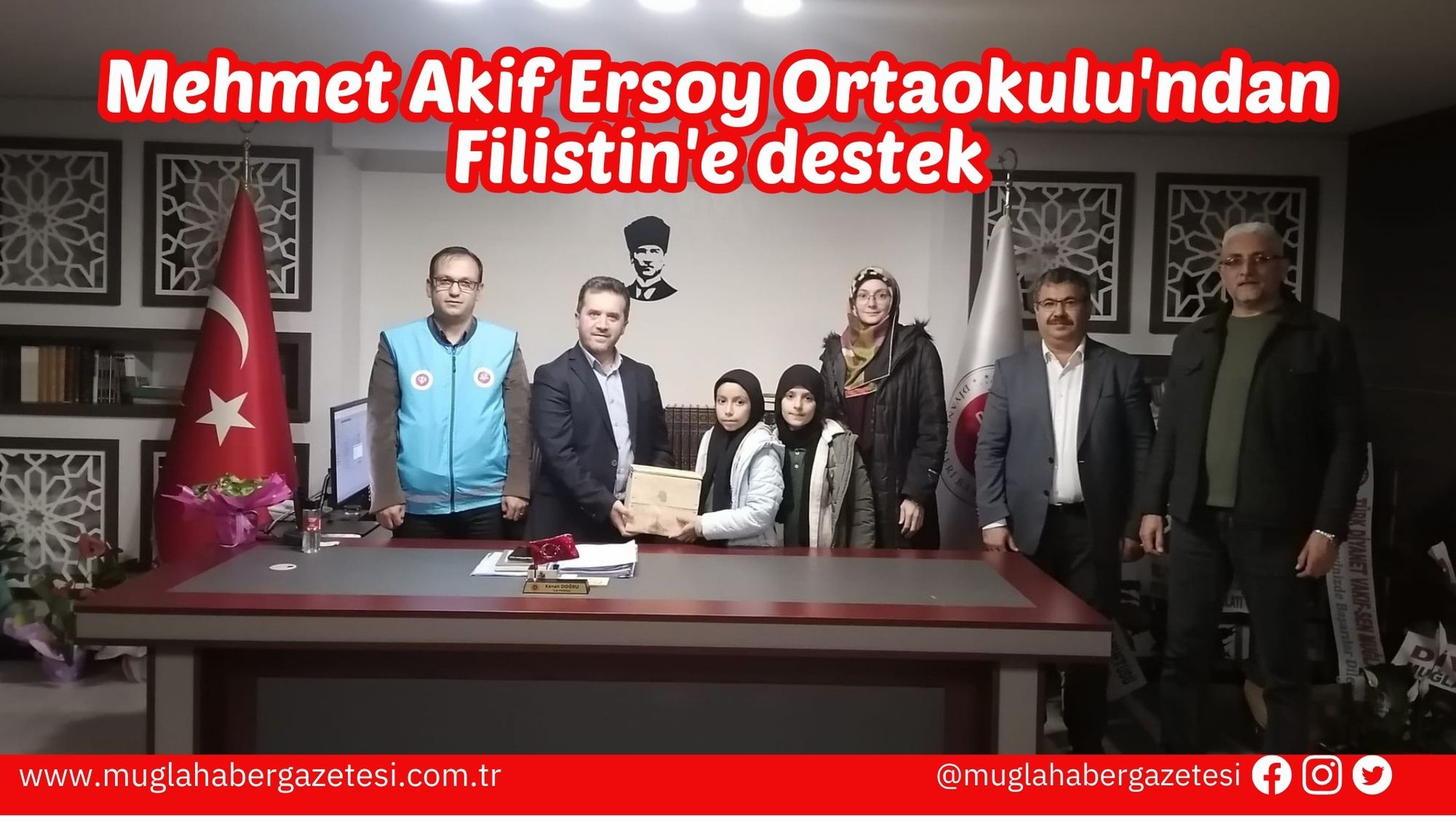 Mehmet Akif Ersoy Ortaokulu'ndan Filistin'e destek