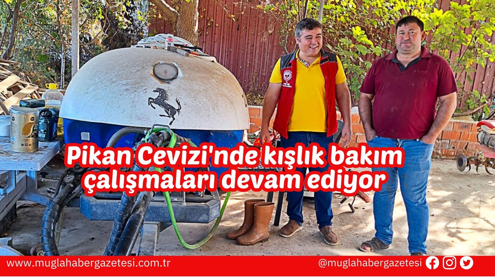 Pikan Cevizi'nde kışlık bakım çalışmaları devam ediyor