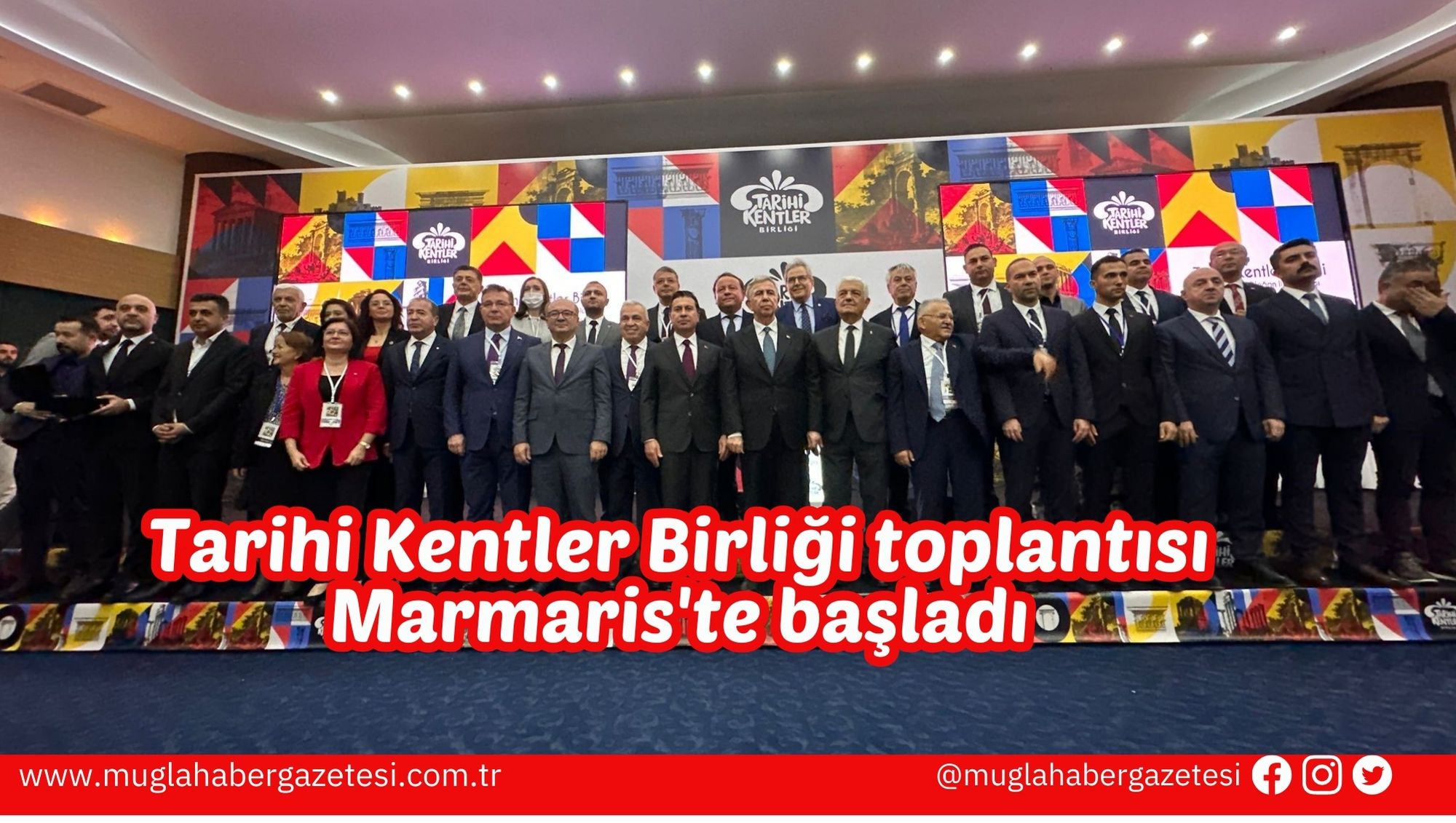 Tarihi Kentler Birliği toplantısı Marmaris'te başladı