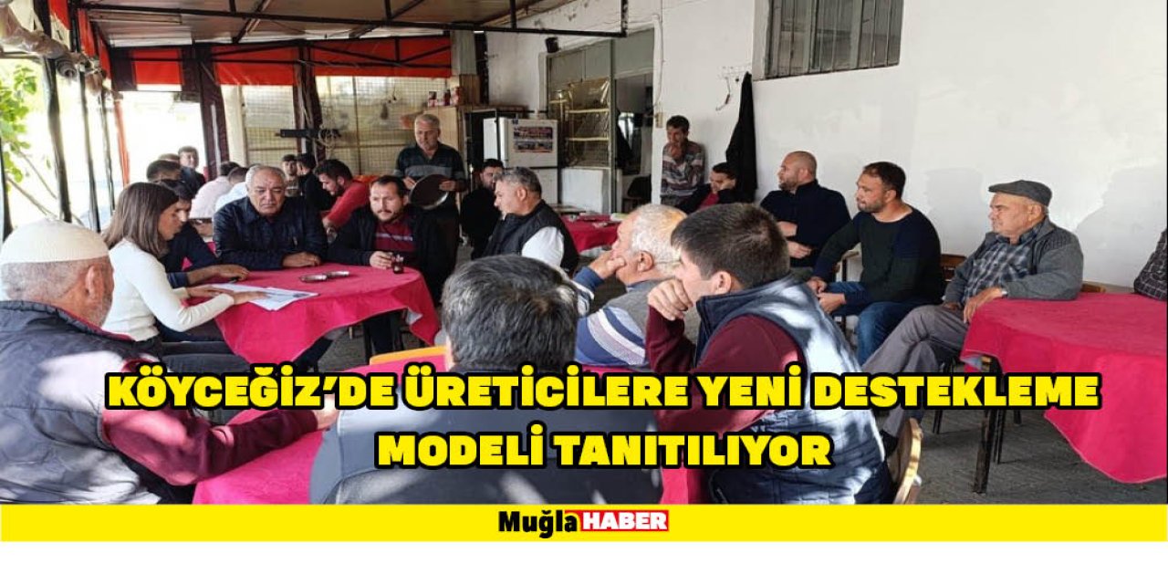 KÖYCEĞİZ’DE ÜRETİCİLERE YENİ DESTEKLEME MODELİ TANITILIYOR