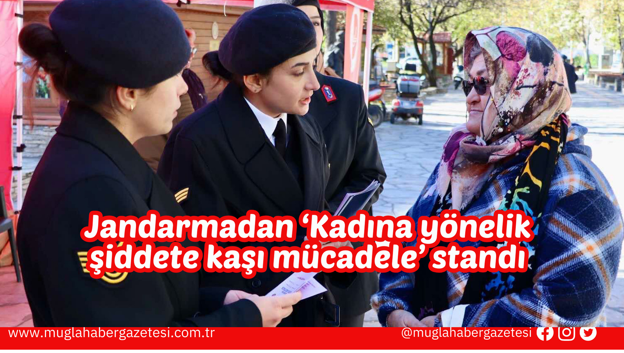 Jandarmadan ‘Kadına yönelik şiddete kaşı mücadele’ standı