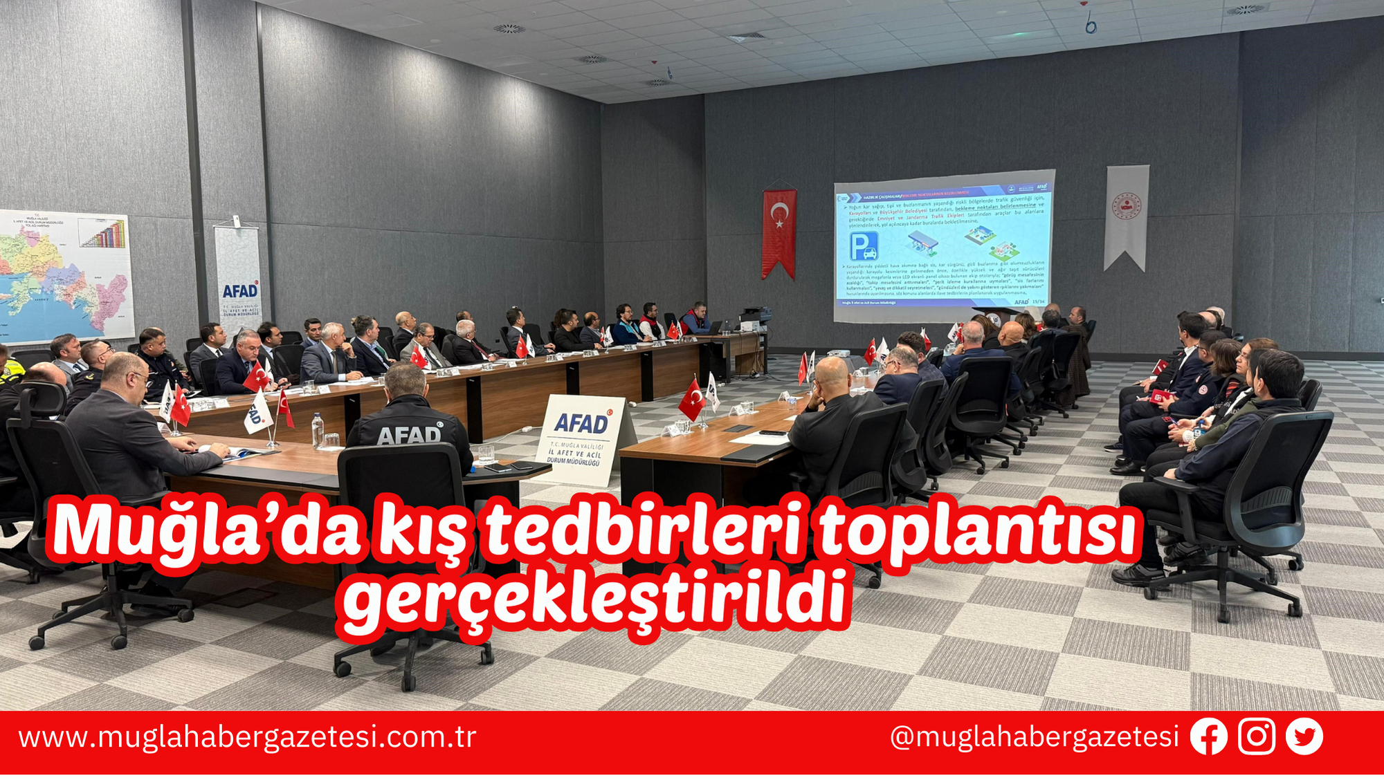 Muğla’da kış tedbirleri toplantısı gerçekleştirildi