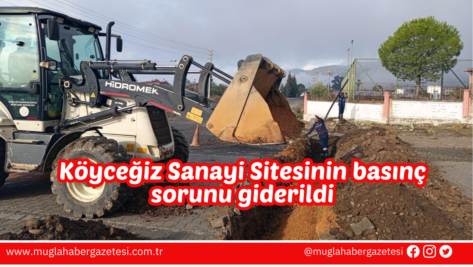 Köyceğiz Sanayi Sitesinin basınç sorunu giderildi