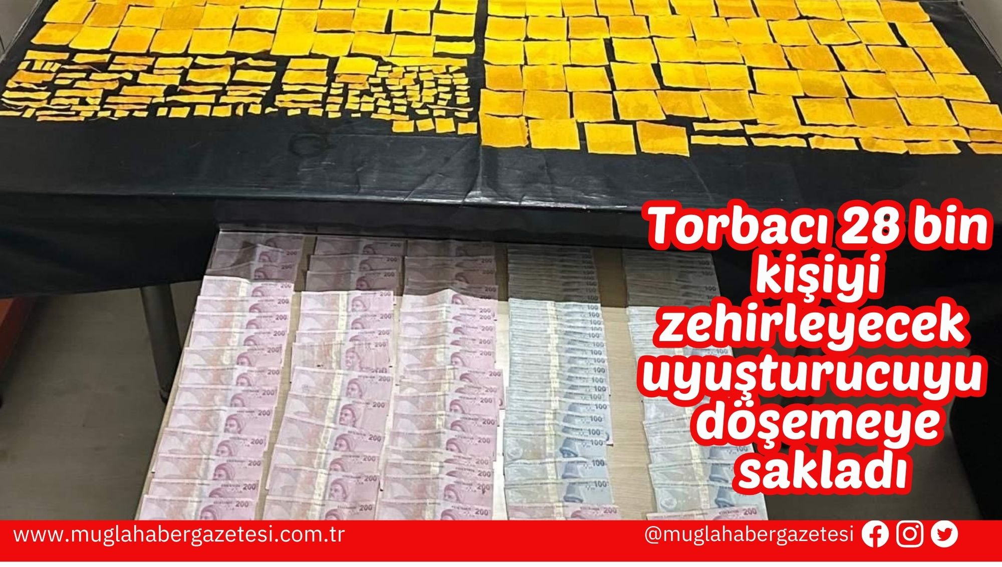 Torbacı 28 bin kişiyi zehirleyecek uyuşturucuyu döşemeye sakladı