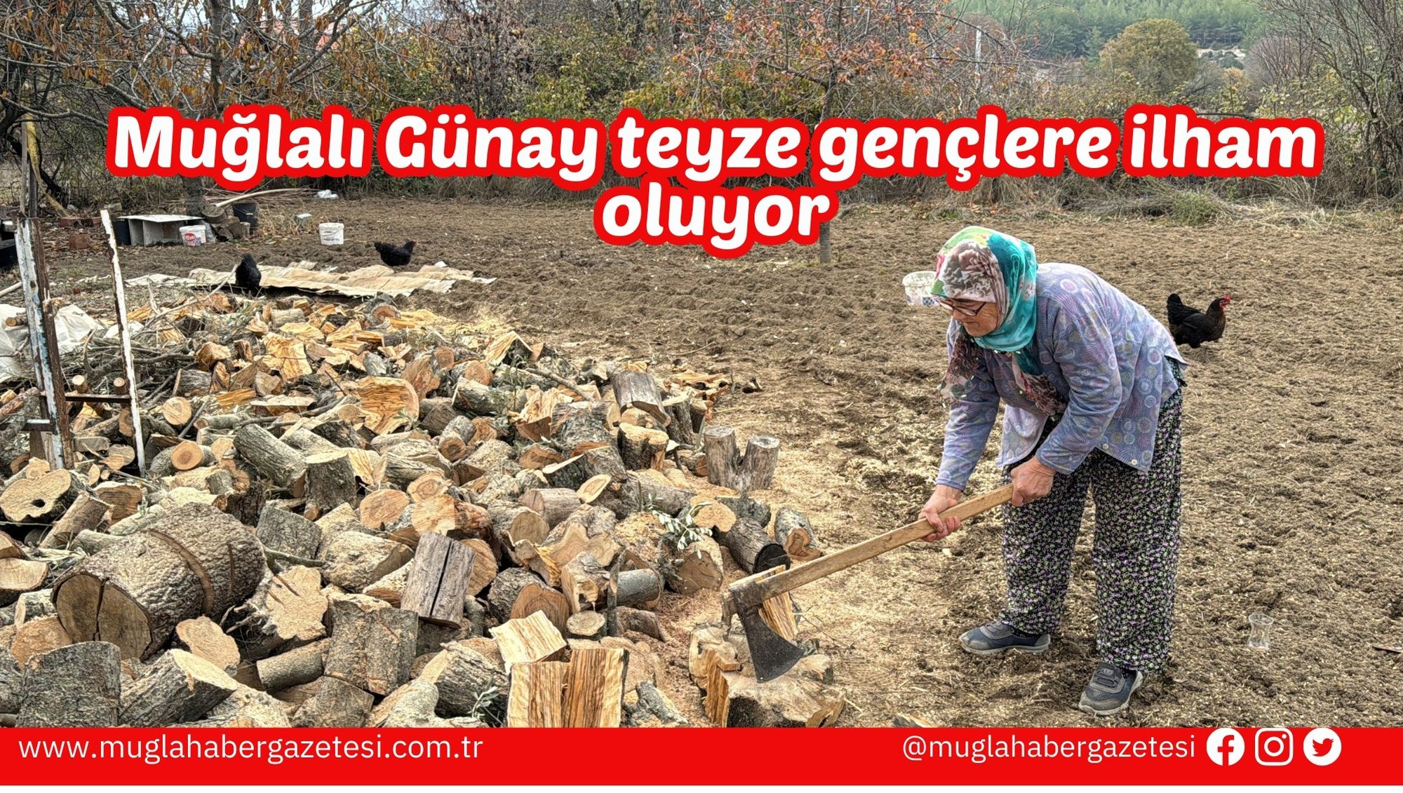 Muğlalı Günay teyze gençlere ilham oluyor