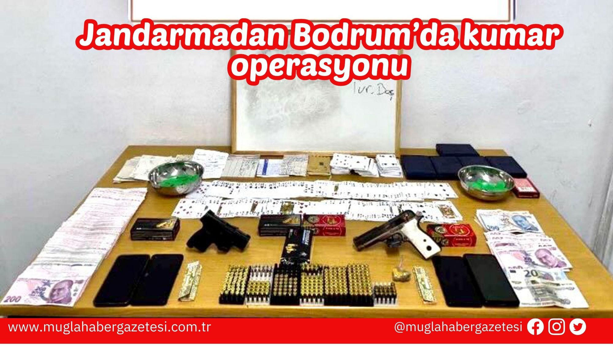 Jandarmadan Bodrum’da kumar operasyonu