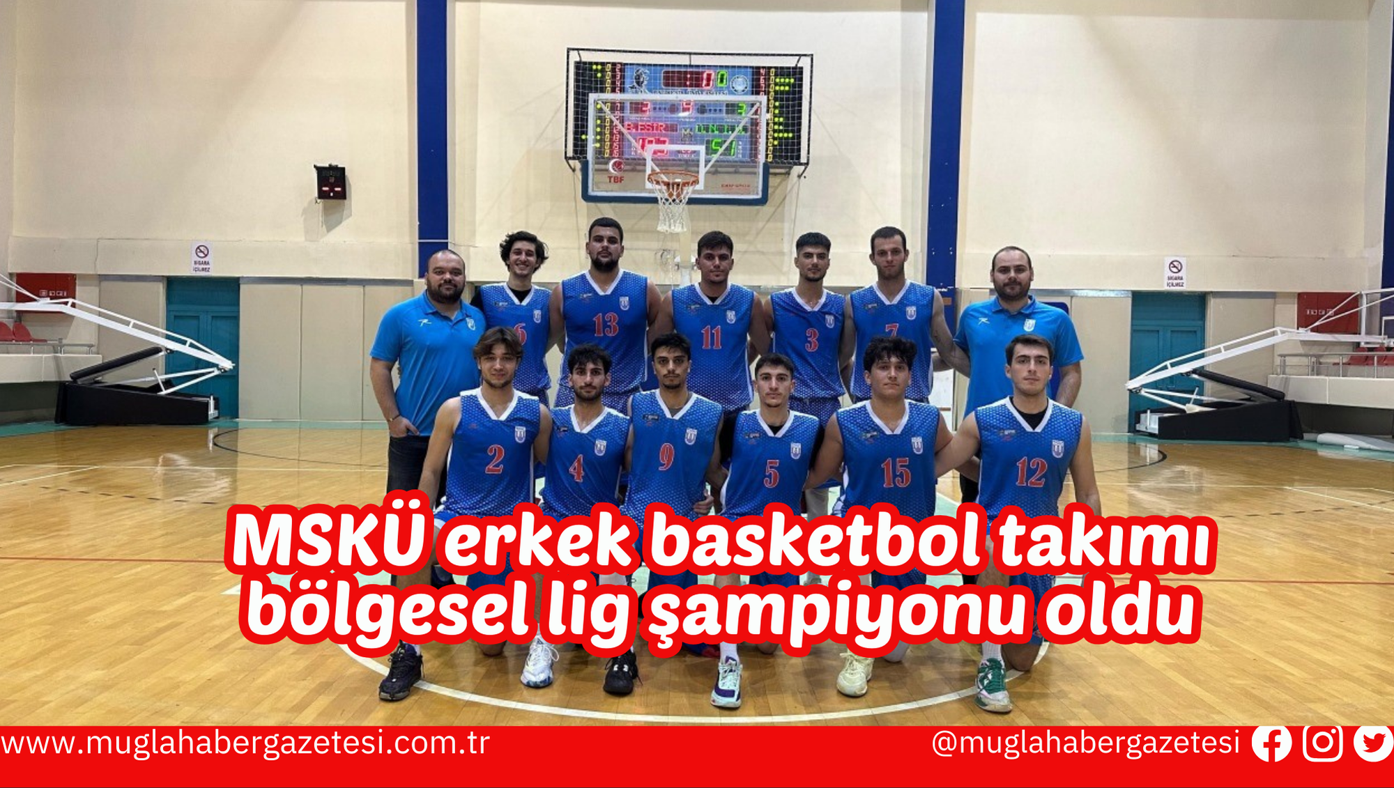 MSKÜ erkek basketbol takımı bölgesel lig şampiyonu oldu