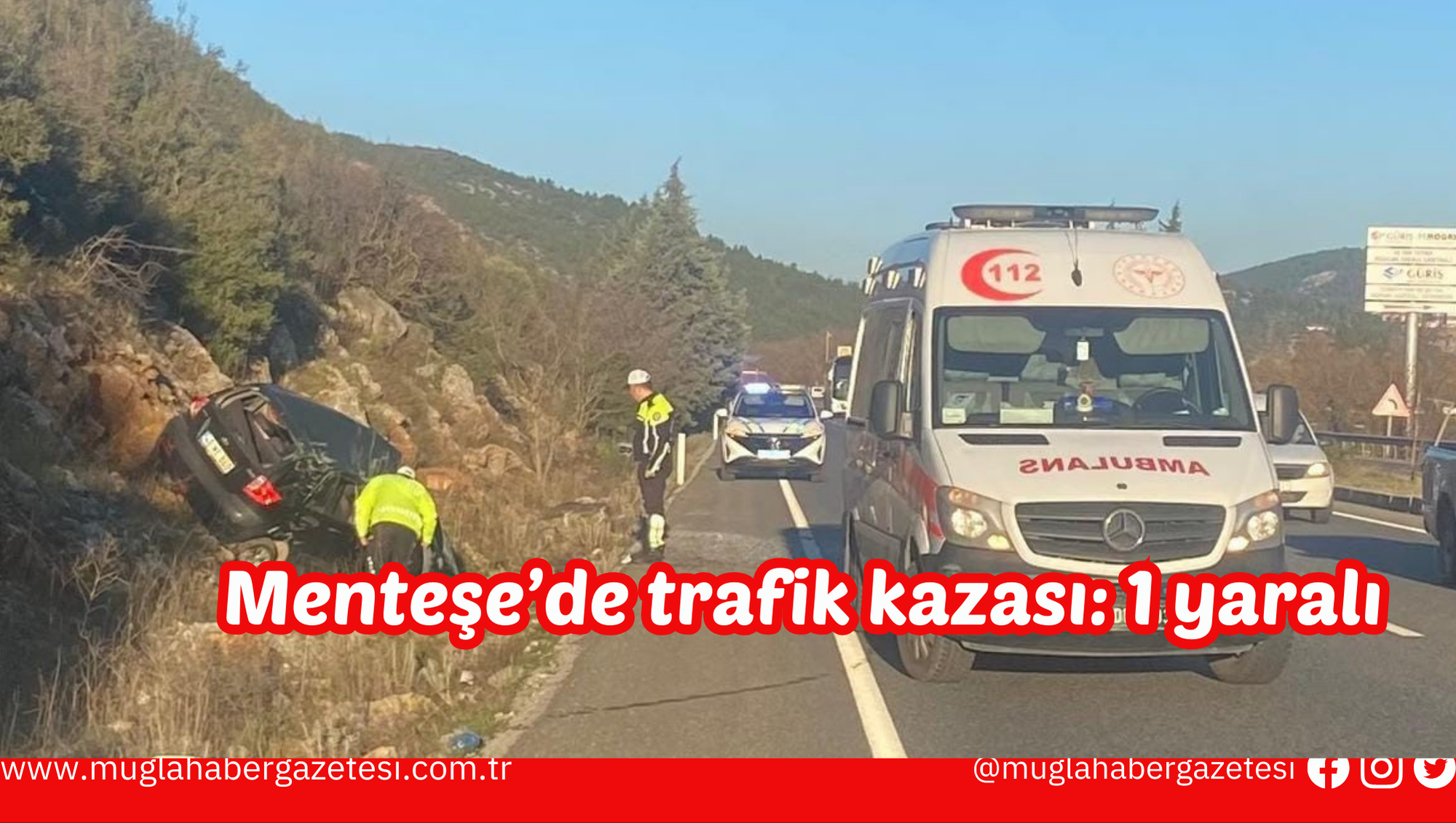 Menteşe’de trafik kazası: 1 yaralı