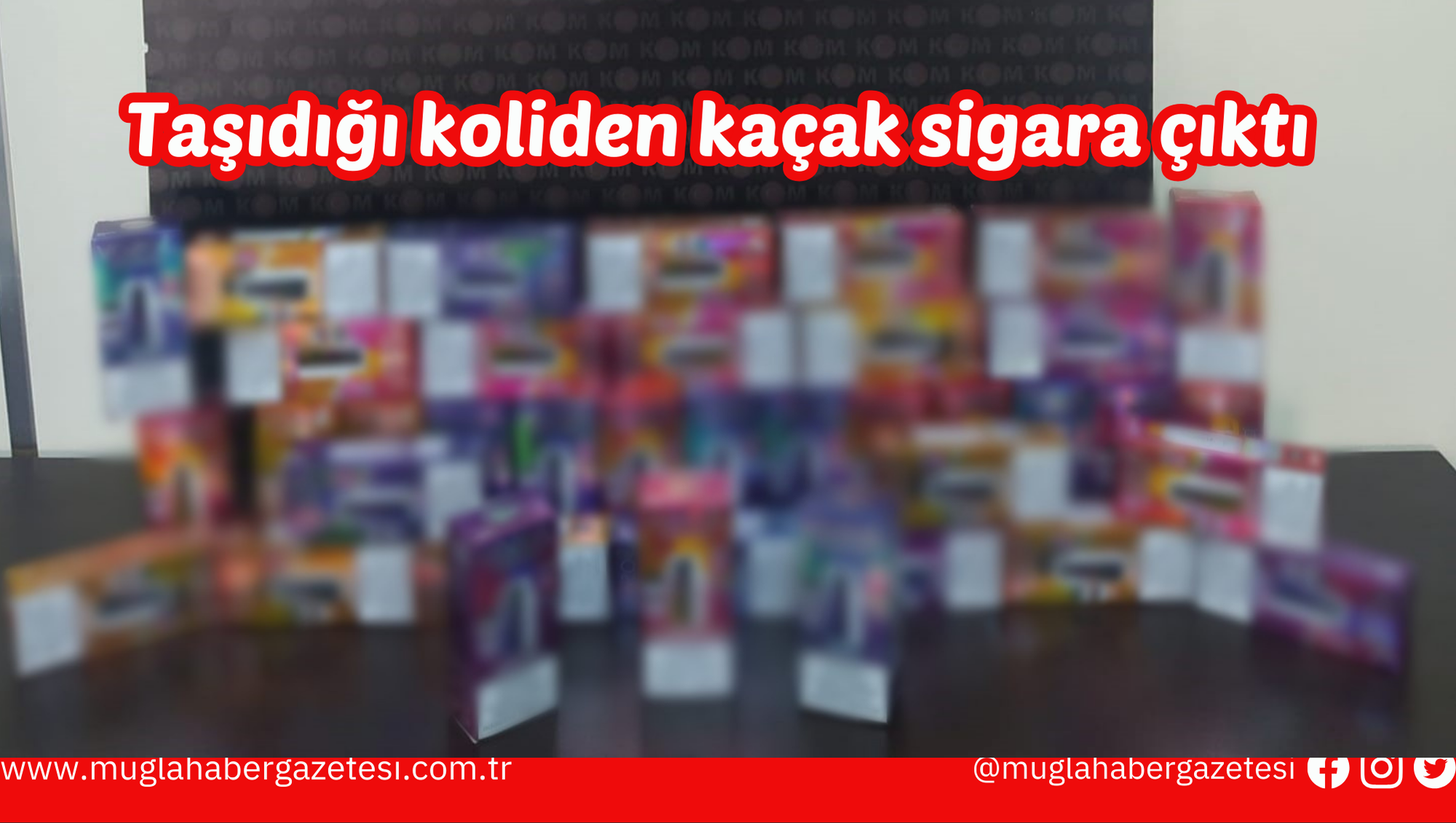 Taşıdığı koliden kaçak sigara çıktı