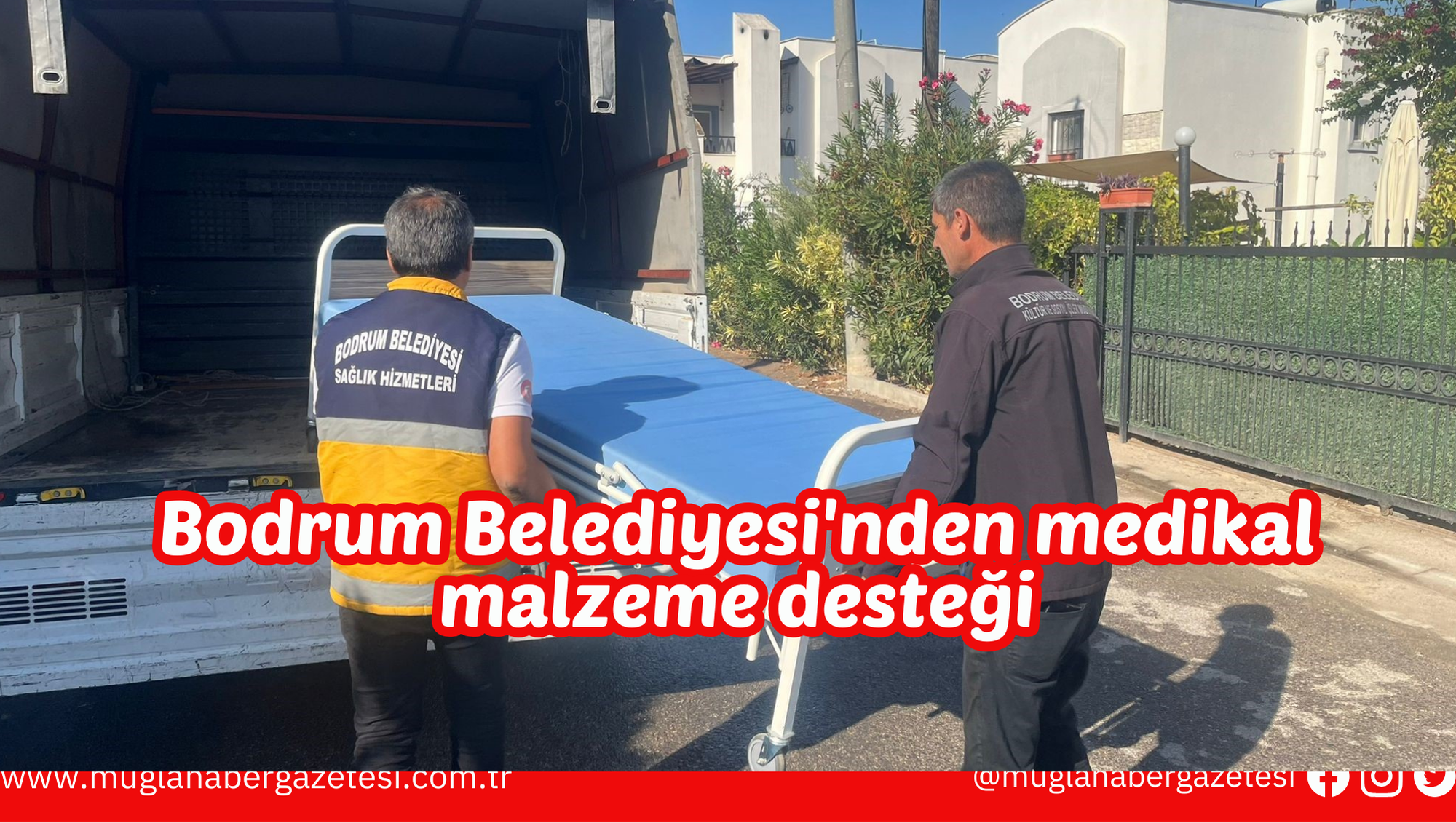 Bodrum Belediyesi'nden medikal malzeme desteği