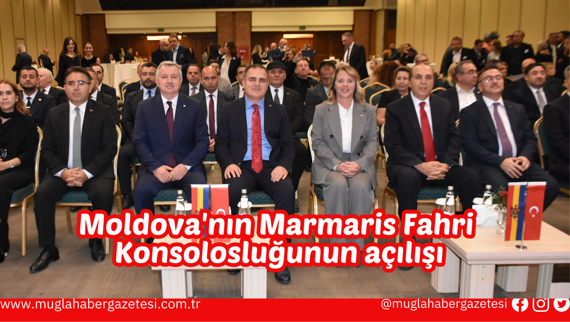 Moldova'nın Marmaris Fahri Konsolosluğunun açılışı dolayısıyla tören düzenlendi.